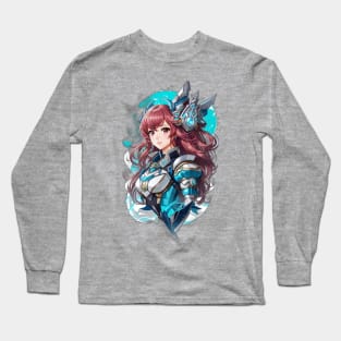 Cetus Dreamscape: Mesmerizing AI Anime Character Art Long Sleeve T-Shirt